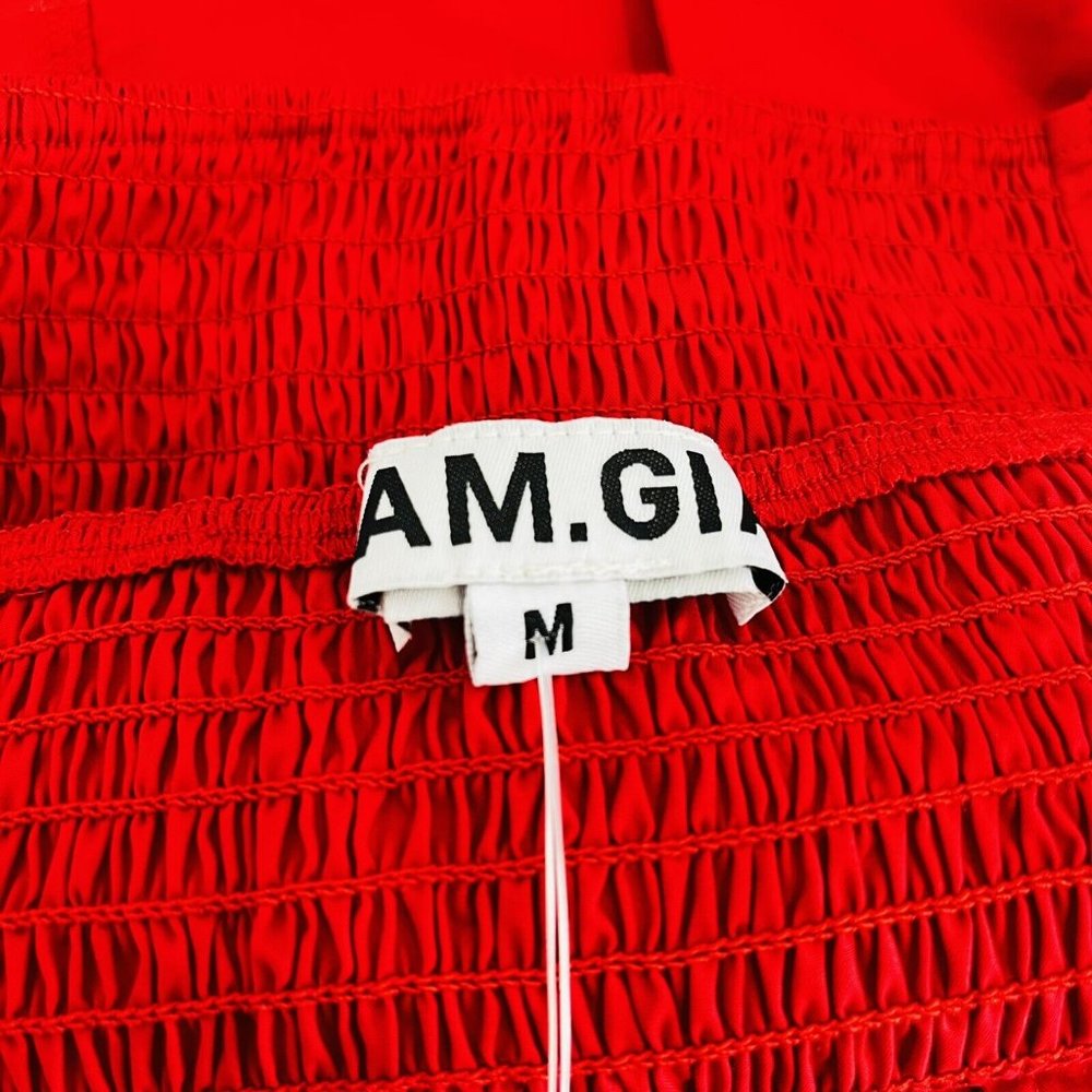 I am Gia Womens Top Cropped Red Button Front Urban Outfitters Size M - Picture 5 of 6